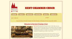 Desktop Screenshot of kentchamberchoir.org.uk